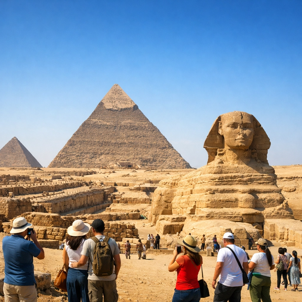 VIP Cairo excursion from Hurghada – Pyramids of Giza Sphinx Grand Egyptian Museum small group day trip
